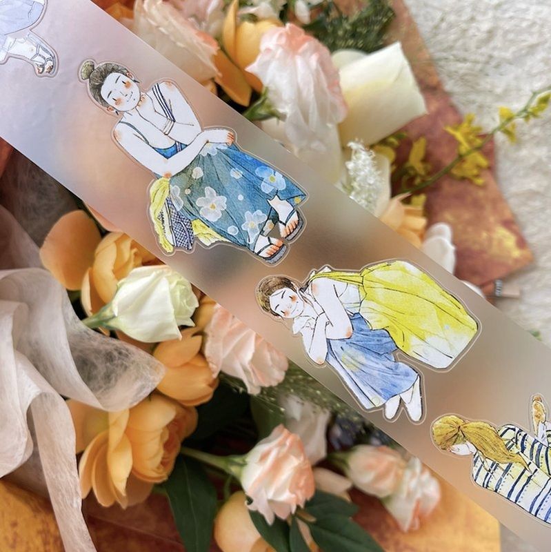 [丁丁DingDing] #52 等待 ダイカットマットPETテープ(剥離紙付き)