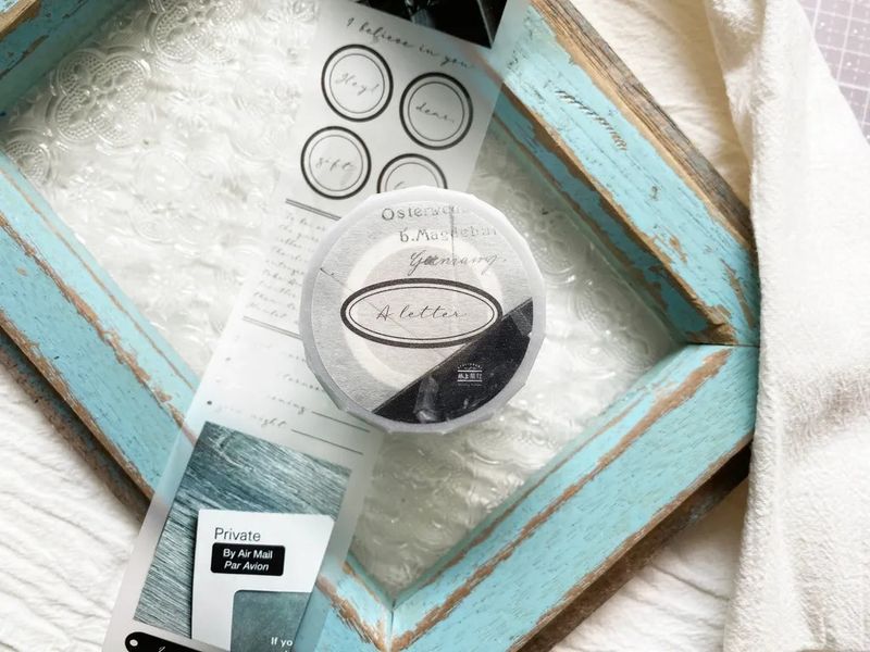 [紙上旅行Traveling on paper] A Letter マットPETテープ(剥離紙付き)