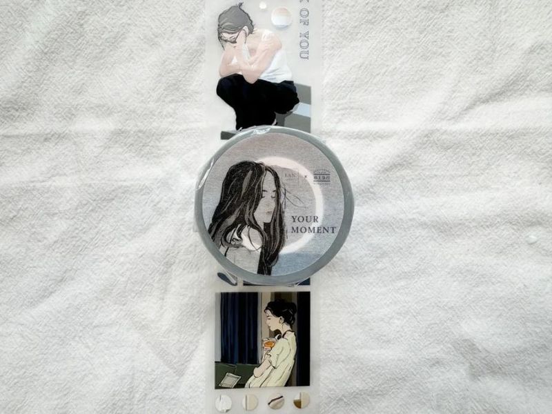 [紙上旅行Traveling on paper] x Lanarte - Your moment マットPETテープ(剥離紙付き)