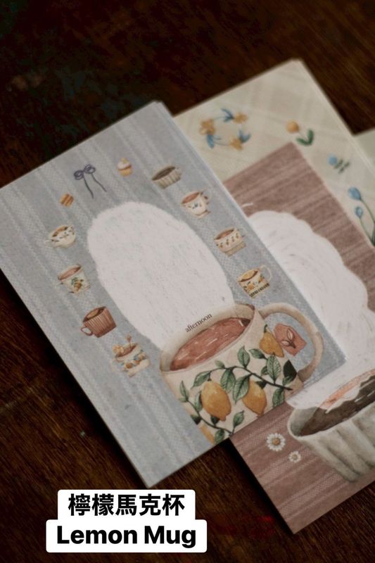 [樂意Loidesign] 檸檬與小鳥盤 Lemon & Bird Tray/檸檬馬克杯 Lemon Mug Mini 5 Memo コラージュ メモ 全2種類