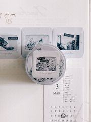 [紙上旅行Traveling on paper] Tokyo Rhythm ダイカット模造紙テープ(剥離紙付き)