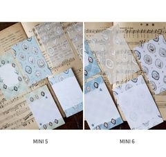 [樂意Loidesign] 採集鈴蘭 - 花盤 Floral Plate - M6/M5 Memo コラージュ メモ(3種類各10枚入) 全2種類