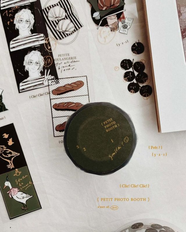 [羊君somesortof.fern] 拍貼機 Petit Photo Booth クリアPETテープ(剥離紙付き)