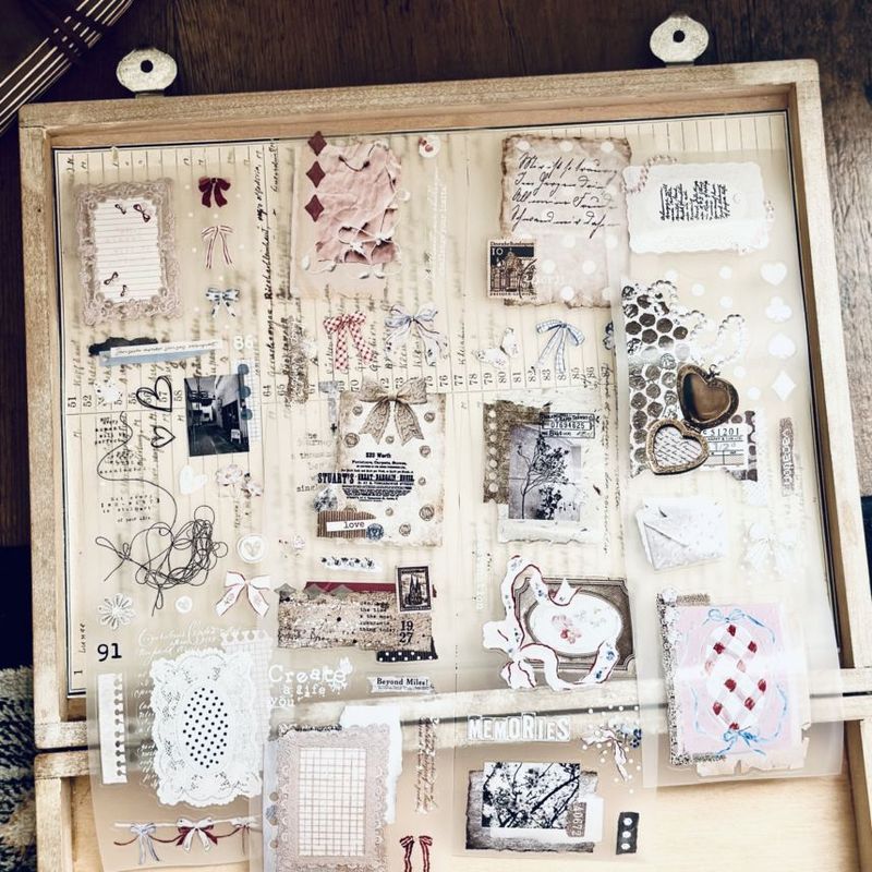 [Journal pages] Paper reverie ダイカット水晶マットPETテープ(剥離紙付き)