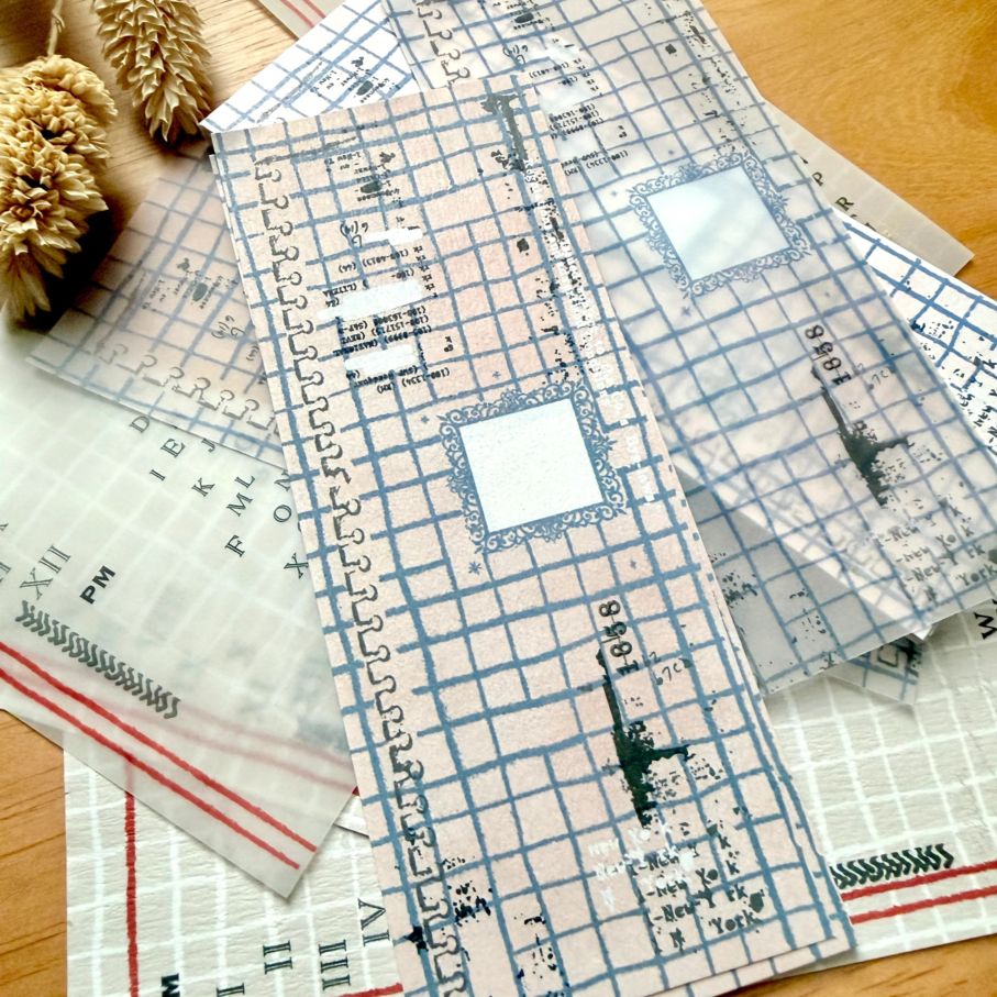 [Journal pages] Grid Stories コラージュ ラベルブック(計24枚入)