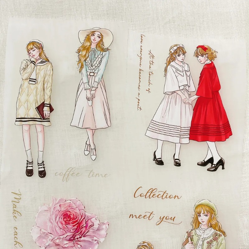 [Hairmo] No.08 浪漫假期(romantic vacation) マットPETテープ(剥離紙付き)