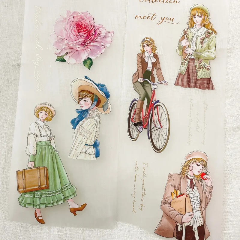 [Hairmo] No.08 浪漫假期(romantic vacation) マットPETテープ(剥離紙付き)