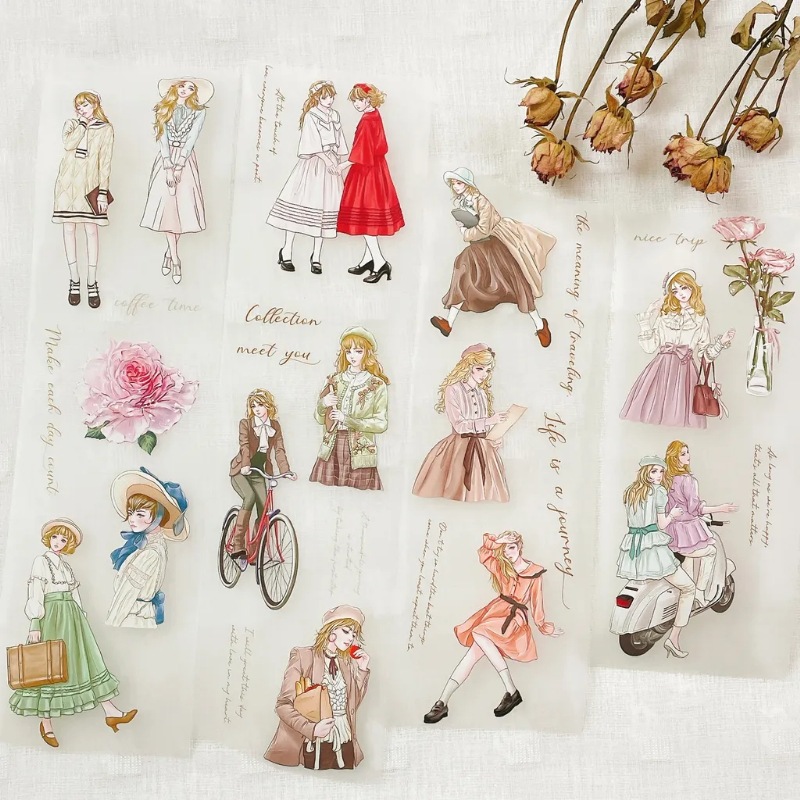 [Hairmo] No.08 浪漫假期(romantic vacation) マットPETテープ(剥離紙付き)