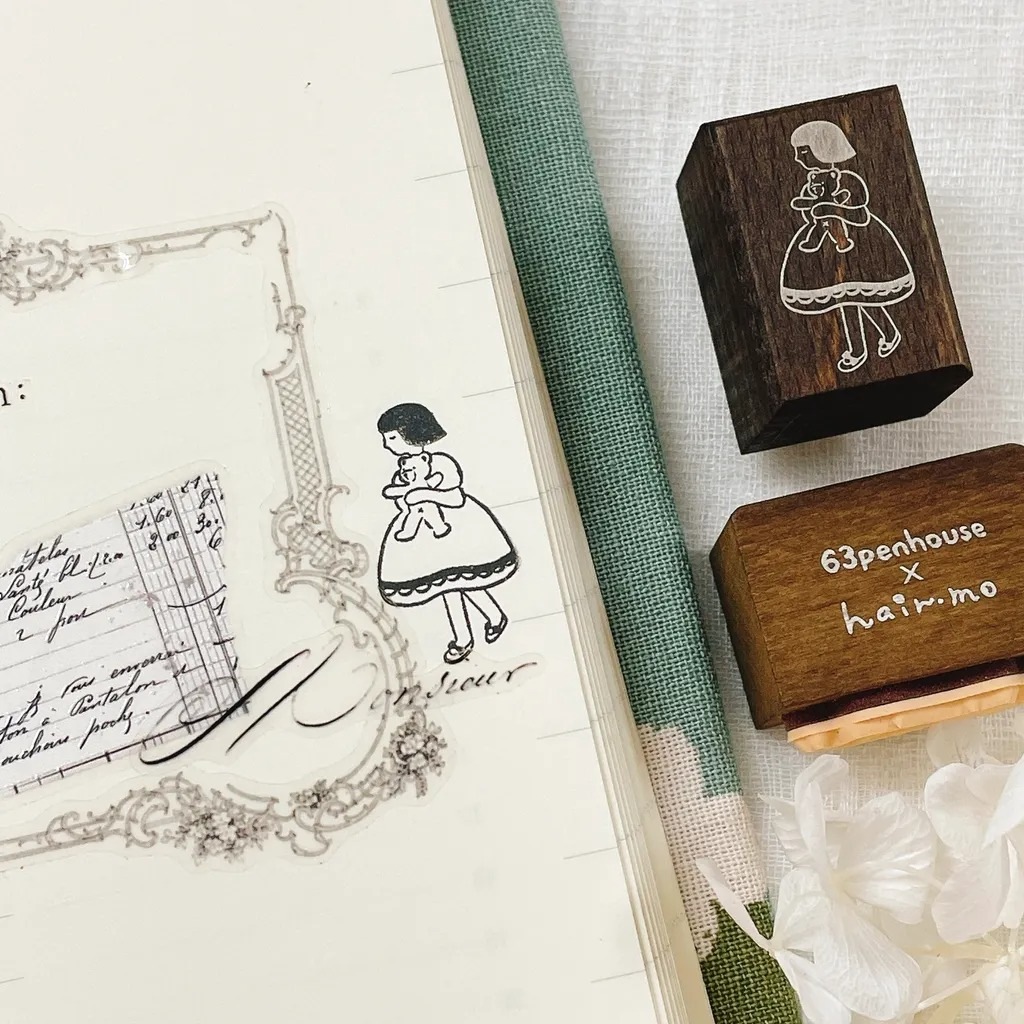 [63penhouse x Hairmo] 玫瑰/星星/氣球/小熊 スタンプ 全4種類