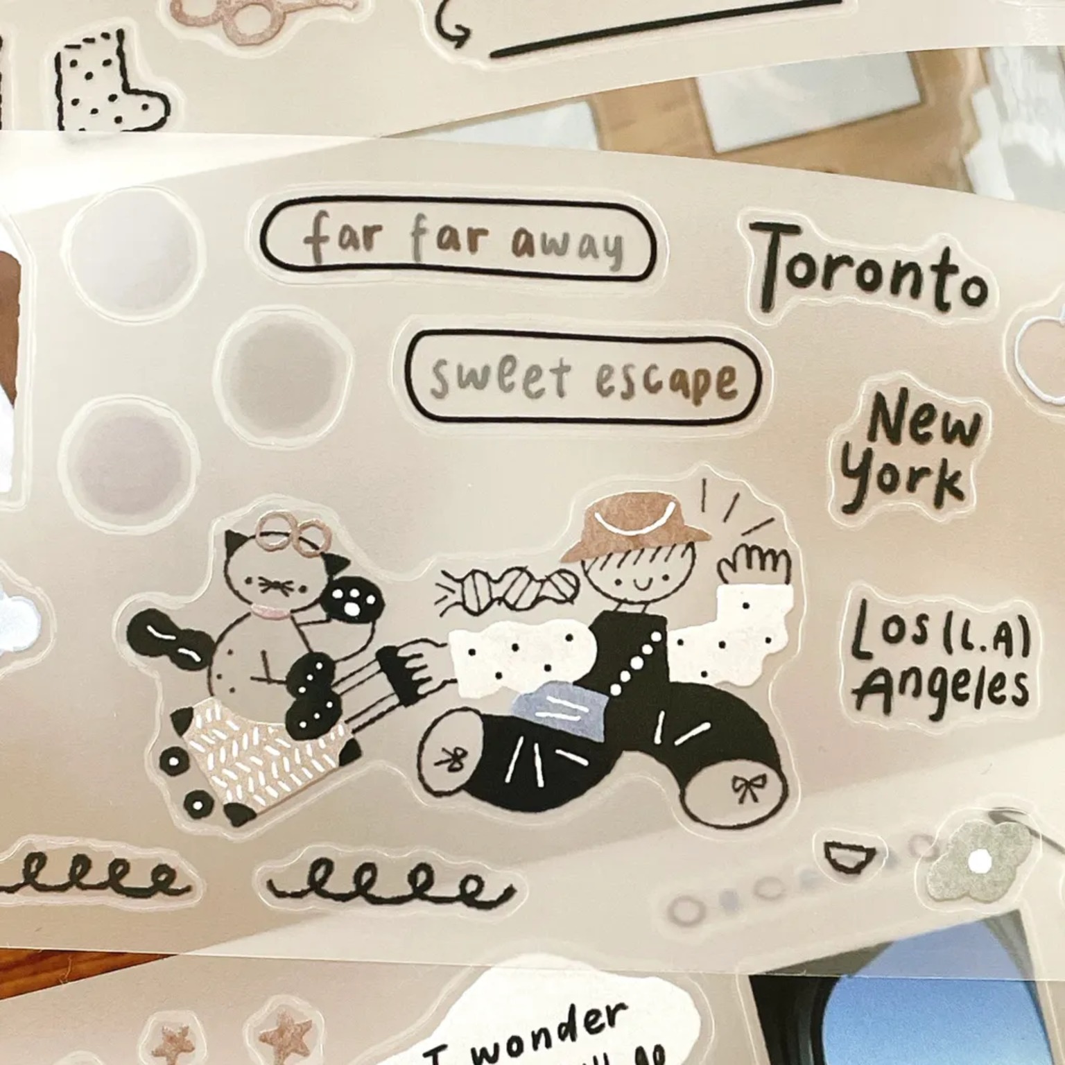 [Journal pages x rabch.jpgx ハバメグミ ~ Before trip ダイカットマットPETテープ(剥離紙付き)