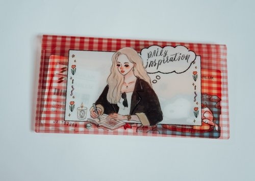 [甜蜜生活 la dolce vita] 收藏日日 Daily inspiration クリア収納ポーチ(ボタン付き)