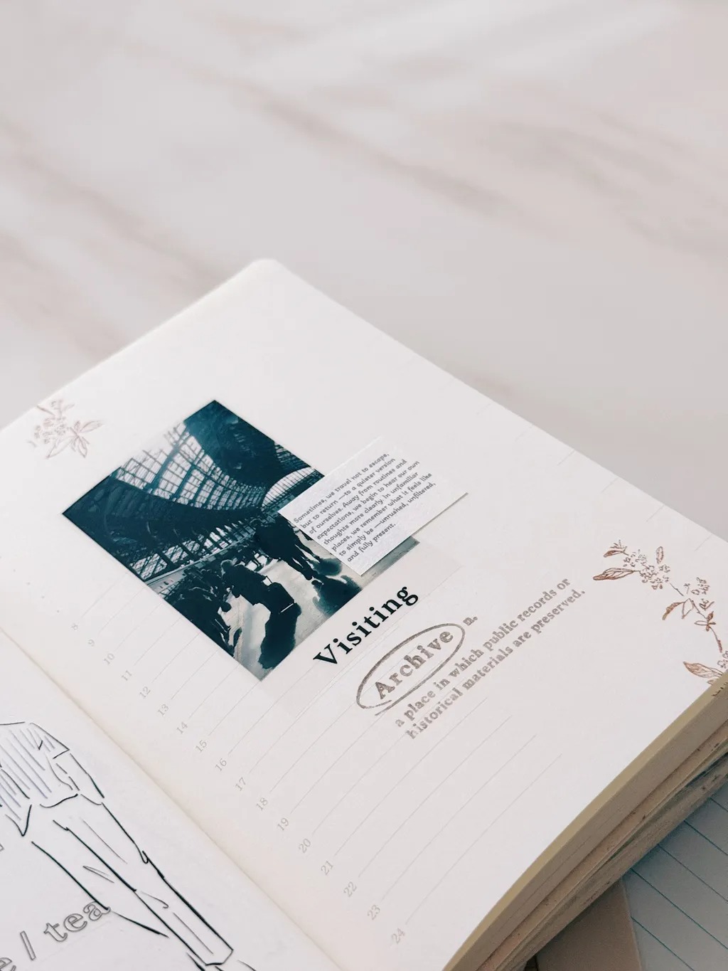 [紙上旅行Traveling on paper] JourneyNote コラージュ ラベルブック(2種類各50枚入)