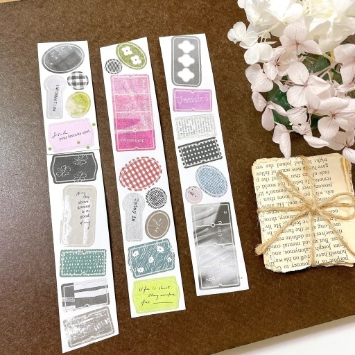 [Pion] Label ダイカット紙テープ (剥離紙付き)