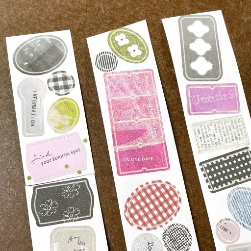 [Pion] Label ダイカット紙テープ (剥離紙付き)