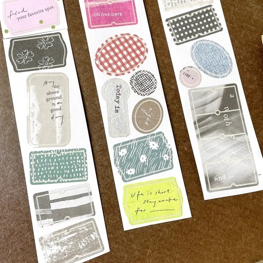 [Pion] Label ダイカット紙テープ (剥離紙付き)