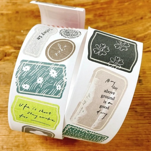 [Pion] Label ダイカット紙テープ (剥離紙付き)