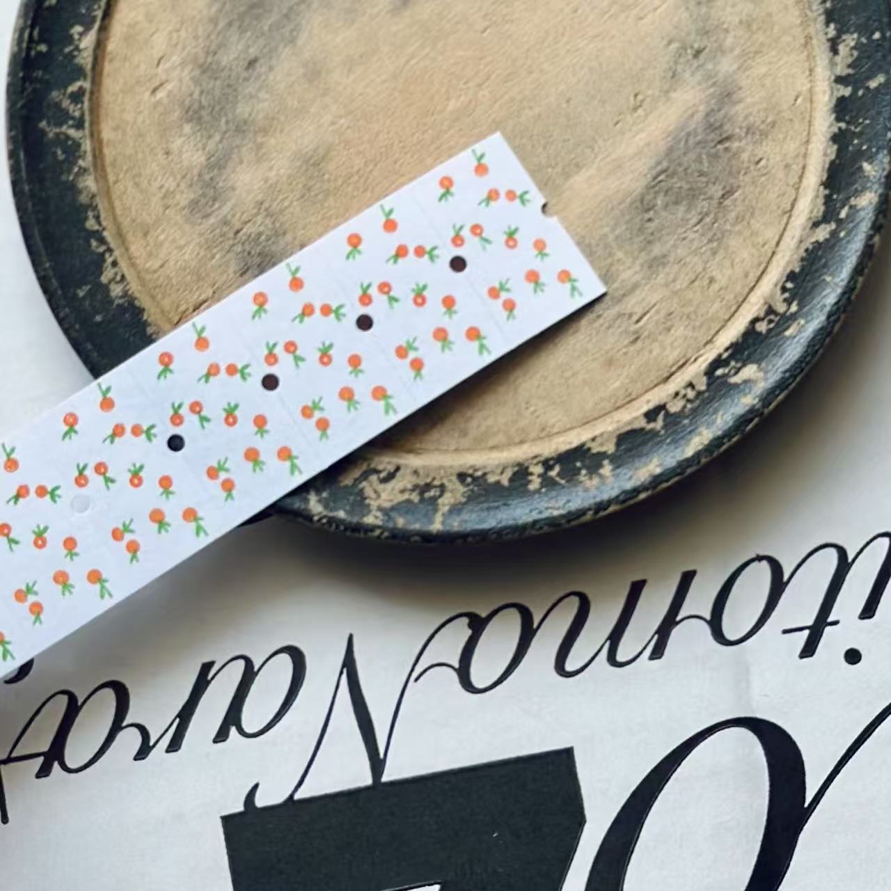 [羊君somesortof.fern] 大吉大利 紙ラベルステッカーロール (剥離紙付き) 