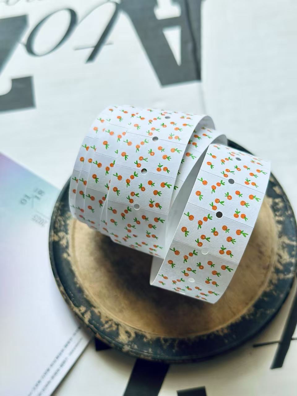 [羊君somesortof.fern] 大吉大利 紙ラベルステッカーロール (剥離紙付き) 