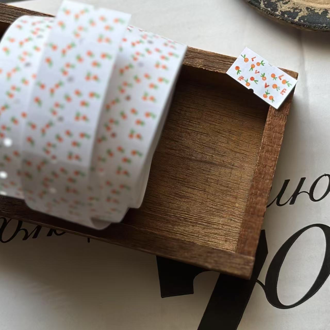 [羊君somesortof.fern] 大吉大利 紙ラベルステッカーロール (剥離紙付き) 