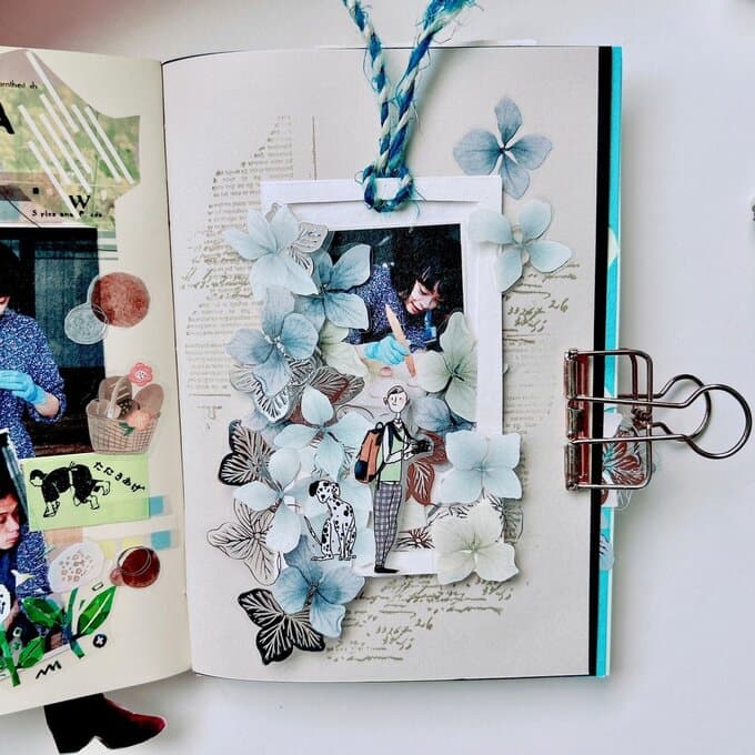 [樂意Loidesign]片花-繍球花瓣 Hydrangea Petals アジサイ花びら柄 クリアPETタイプ(箔押し、剥離紙付き)