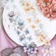 [樂意Loidesign]片花-繍球花瓣 Hydrangea Petals アジサイ花びら柄 クリアPETタイプ(箔押し、剥離紙付き)