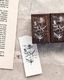 [羊君Somesortoffern] Letters & Blooms 木製スタンプ 全6種類