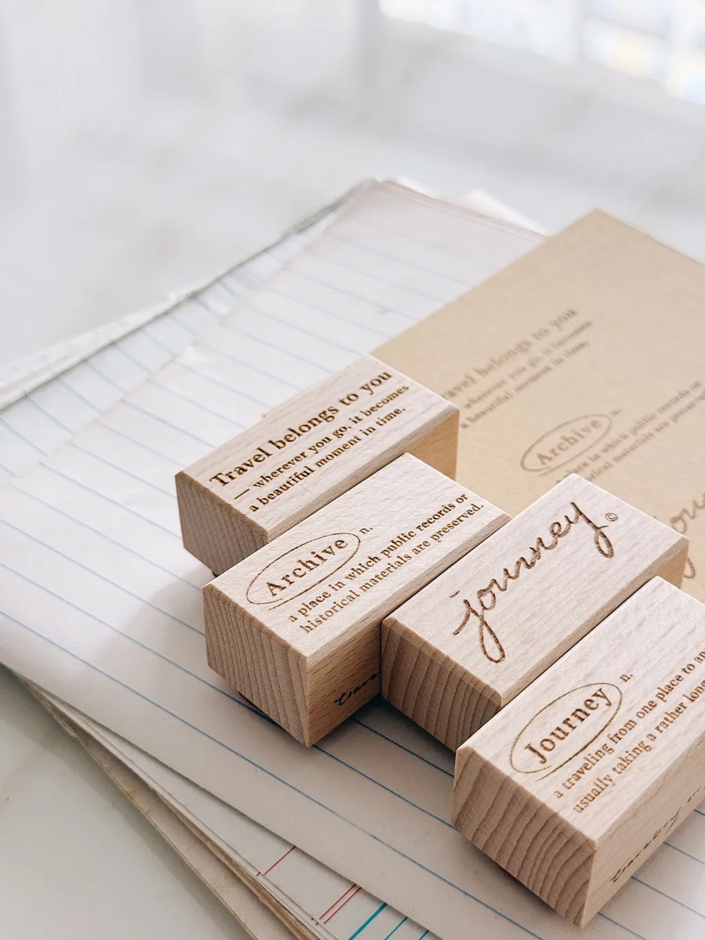 紙上旅行Traveling on paper] Journey series スタンプ(全4種類