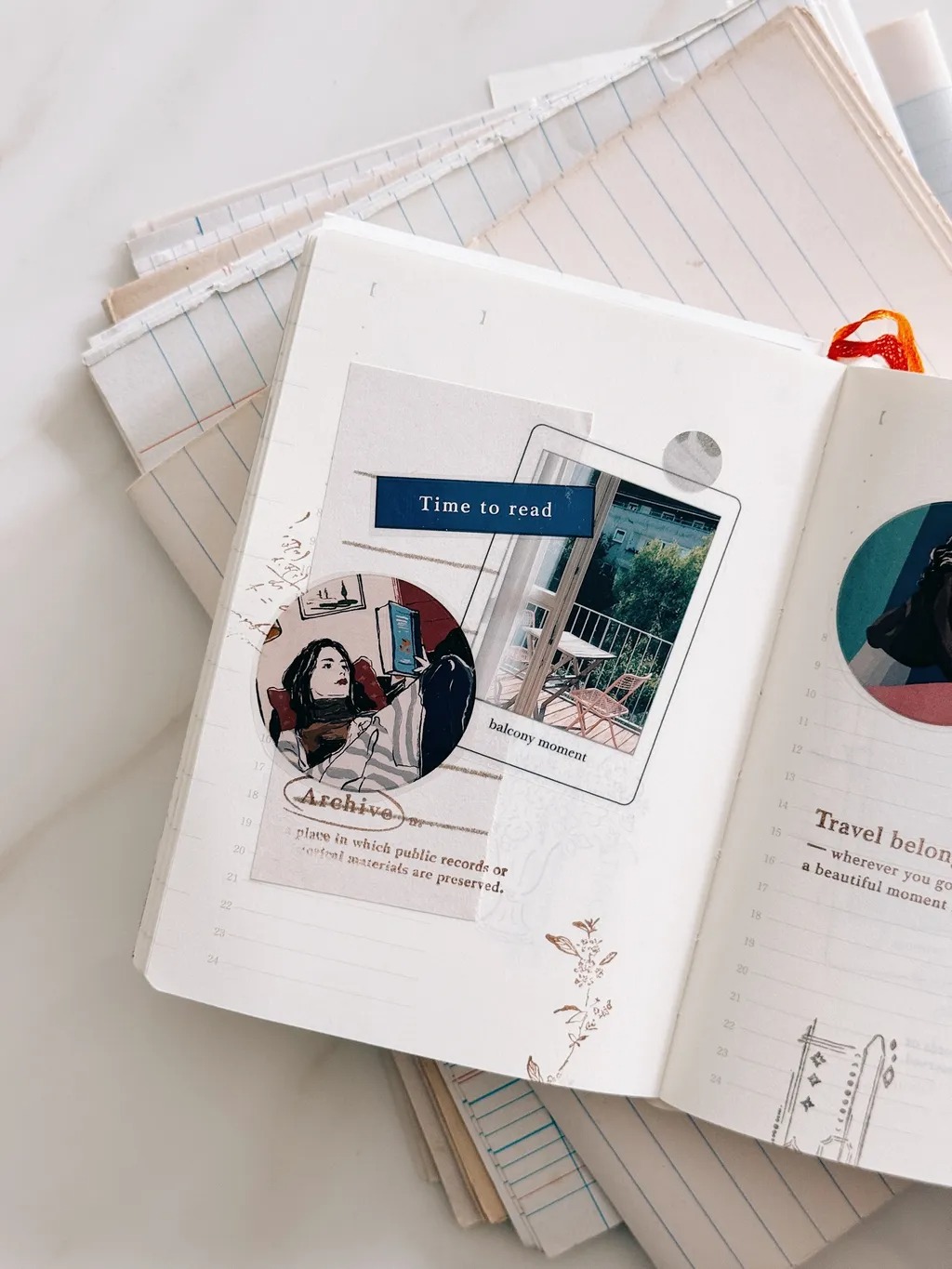 紙上旅行Traveling on paper] Journey series スタンプ(全4種類