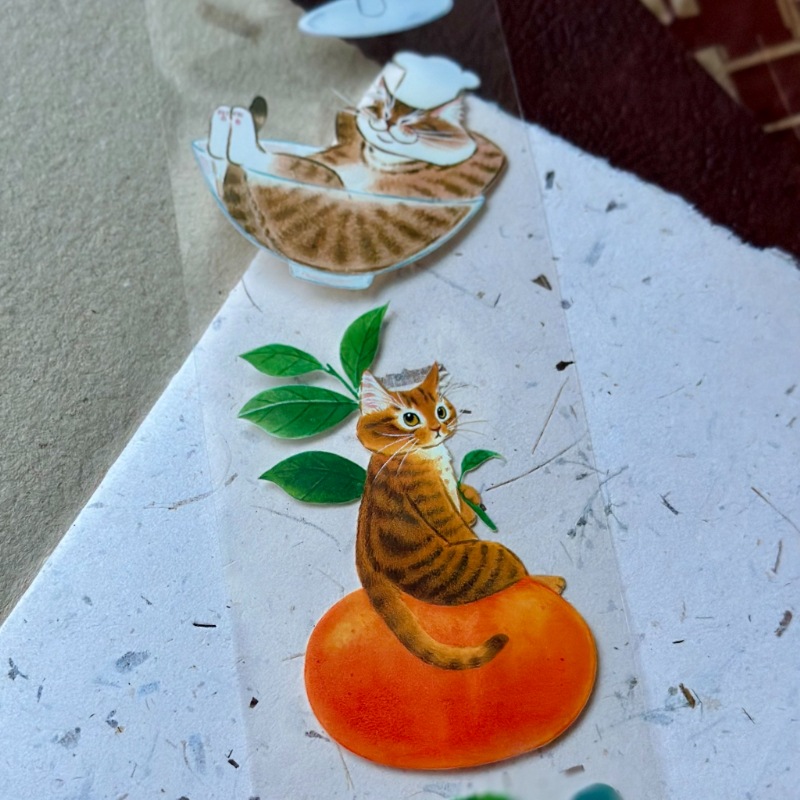 [補補猫・大衛煮愛] 生活和料理中猫米的小劇場 マットPETテープ(剥離紙付き)