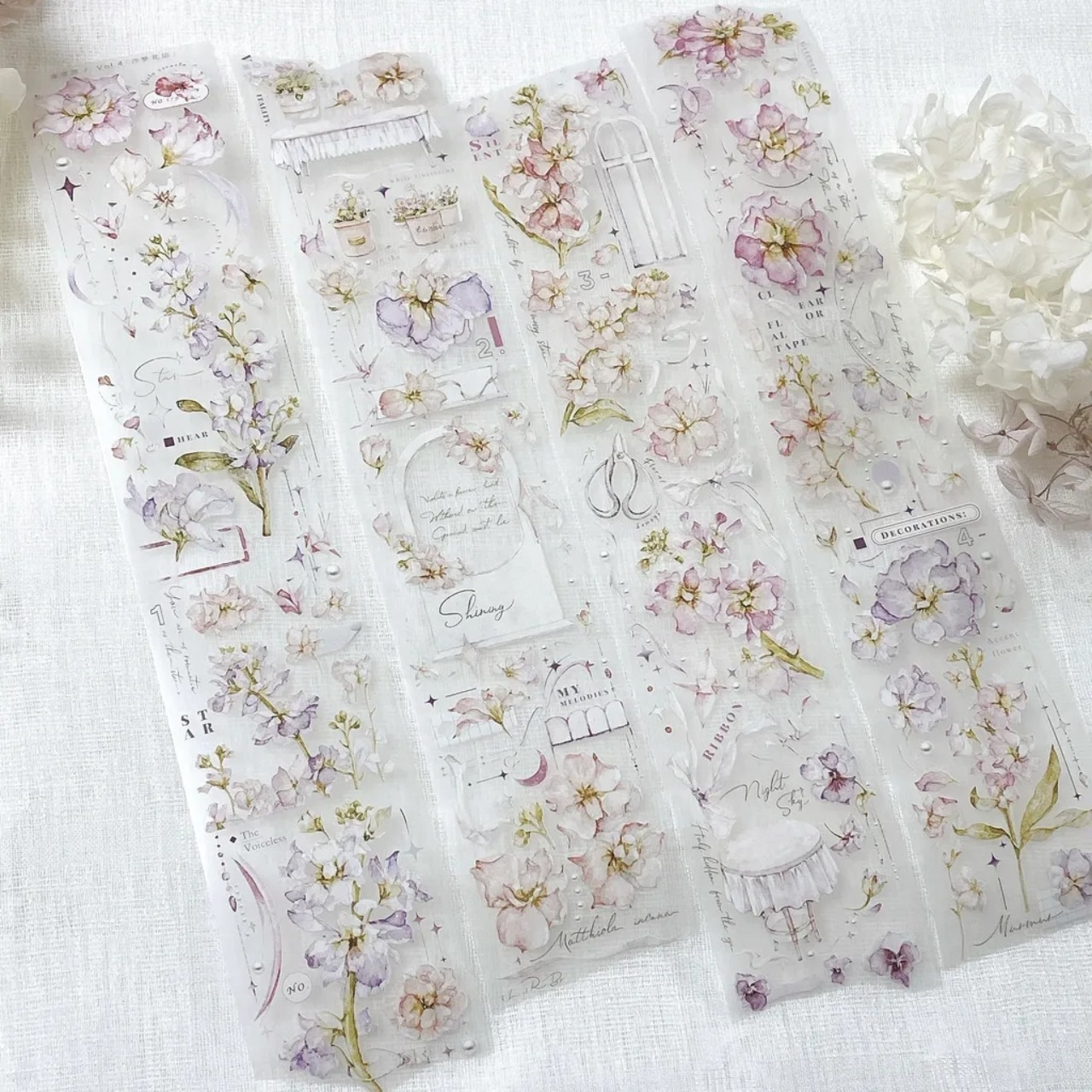 [Freckles Tea・雀斑茶] Vol.4 浮夢花店 マットPETテープ(剥離紙付き)