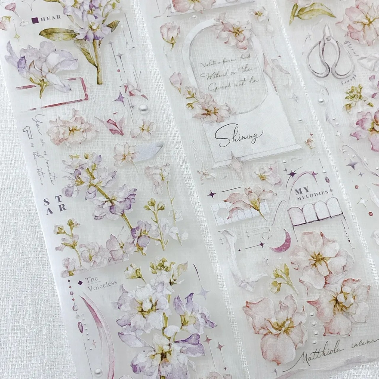 [Freckles Tea・雀斑茶] Vol.4 浮夢花店 マットPETテープ(剥離紙付き)