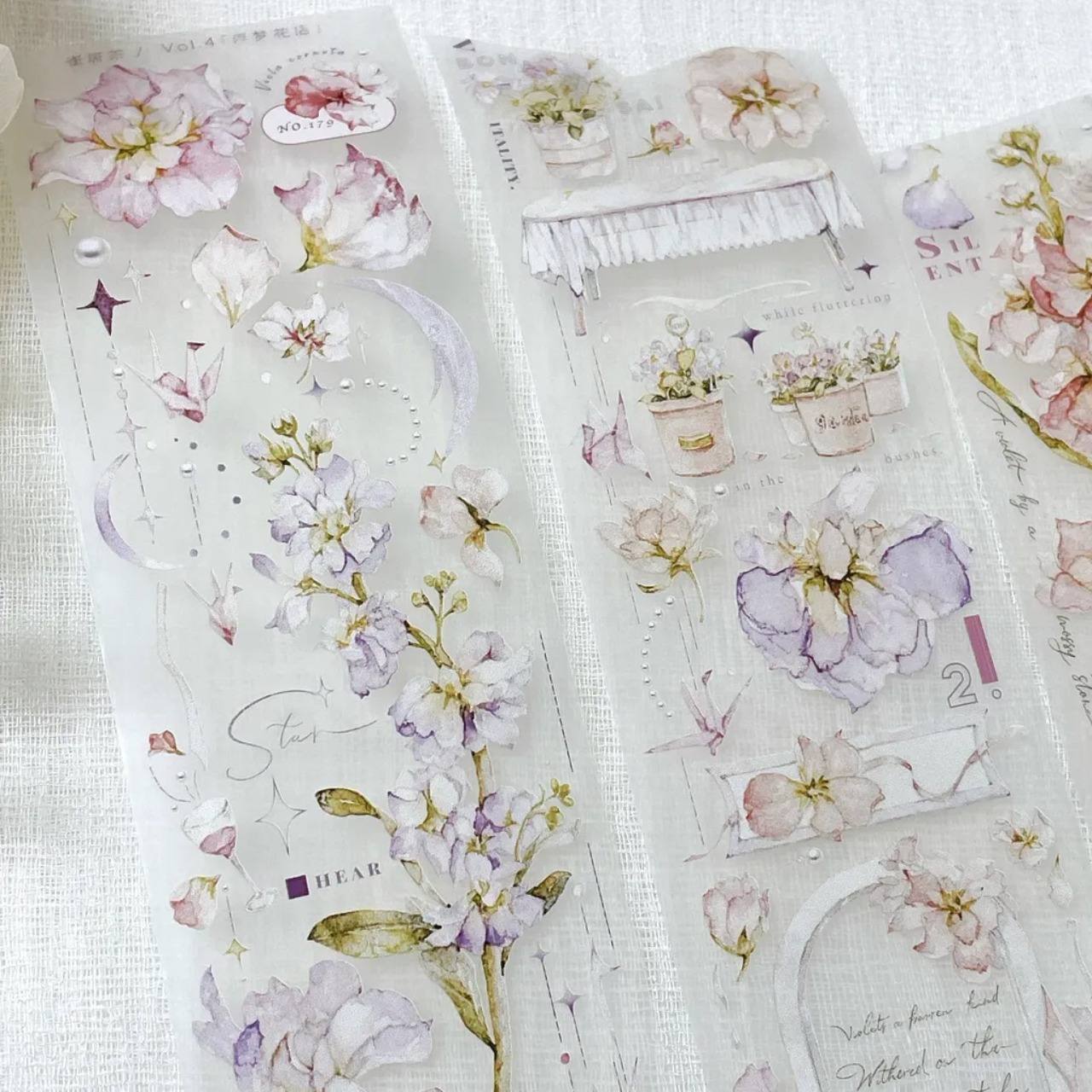 [Freckles Tea・雀斑茶] Vol.4 浮夢花店 マットPETテープ(剥離紙付き)