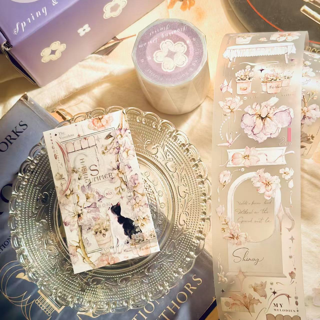 [Freckles Tea・雀斑茶] Vol.4 浮夢花店 マットPETテープ(剥離紙付き)