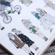 [Pion]花様 Pattern girls クリアPETテープ(剥離紙付き) 台湾マスキングテープ 海外マスキングテープ