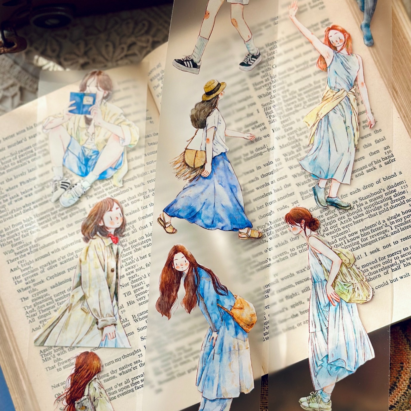 [丁丁DingDing] #19 初夏 グリーン系 マットPETテープ(剥離紙付き)