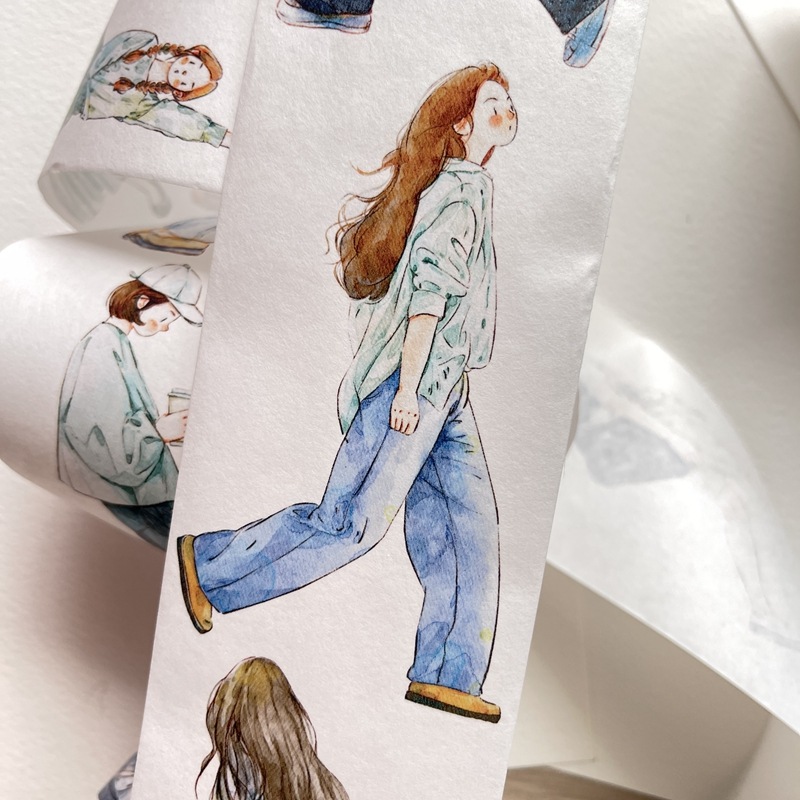 [丁丁DingDing] #19 初夏 グリーン系 マットPETテープ(剥離紙付き)