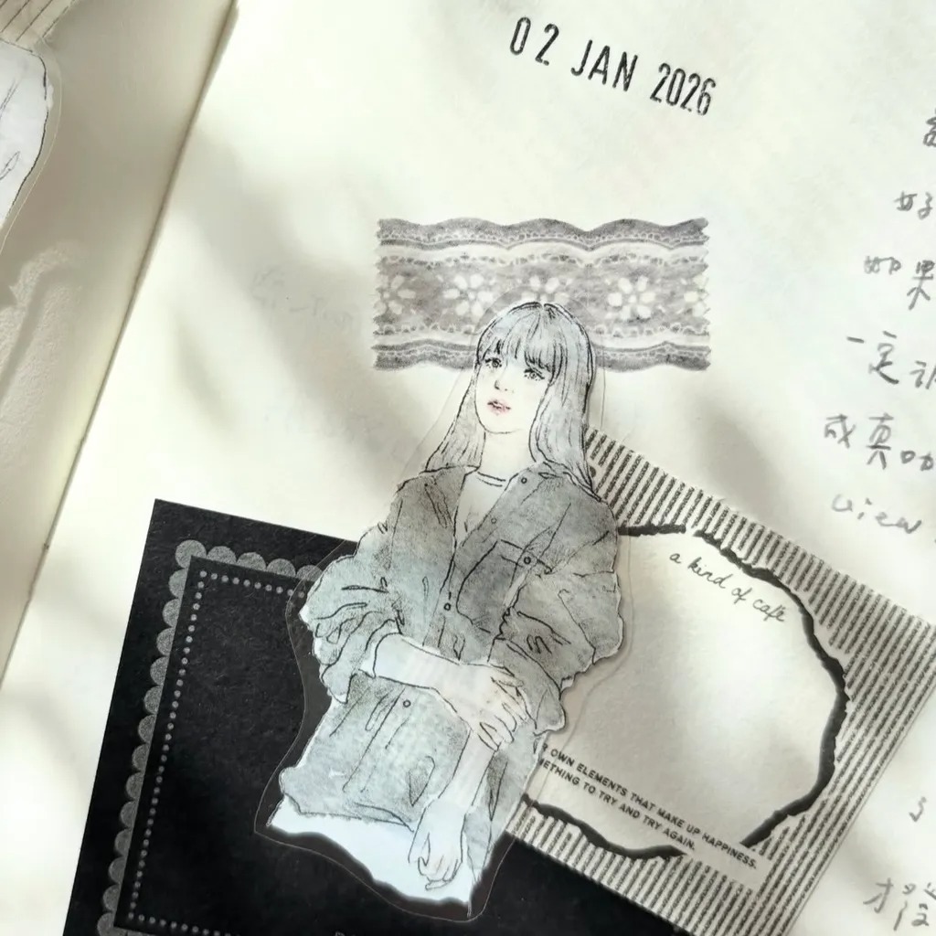[Pion] Deco tape 花灰 Gray/草莓 Strawberry/流蘇 Tassel 和紙テープ(剥離紙なし) 全3種類