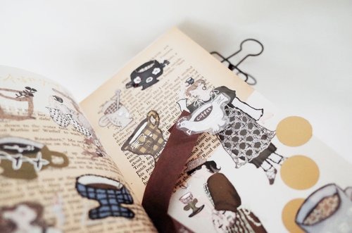 [何包蛋misshoegg] 喝好多杯?稀?汲 箔押しクリアPETテープ(剥離紙付き)