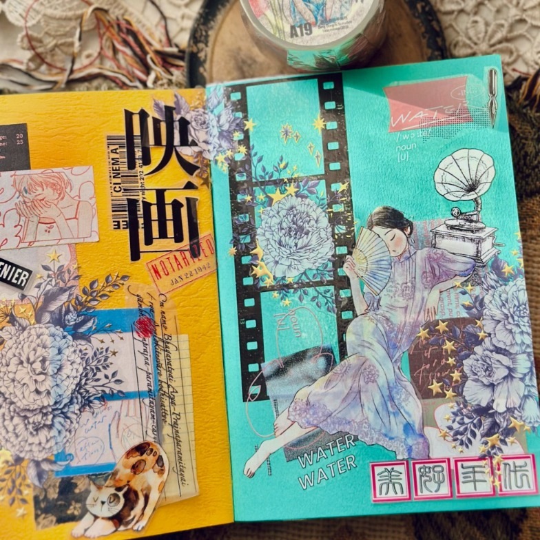 [丁丁DingDing] A19 流金歲月 民國風 マットPETテープ(剥離紙付き)