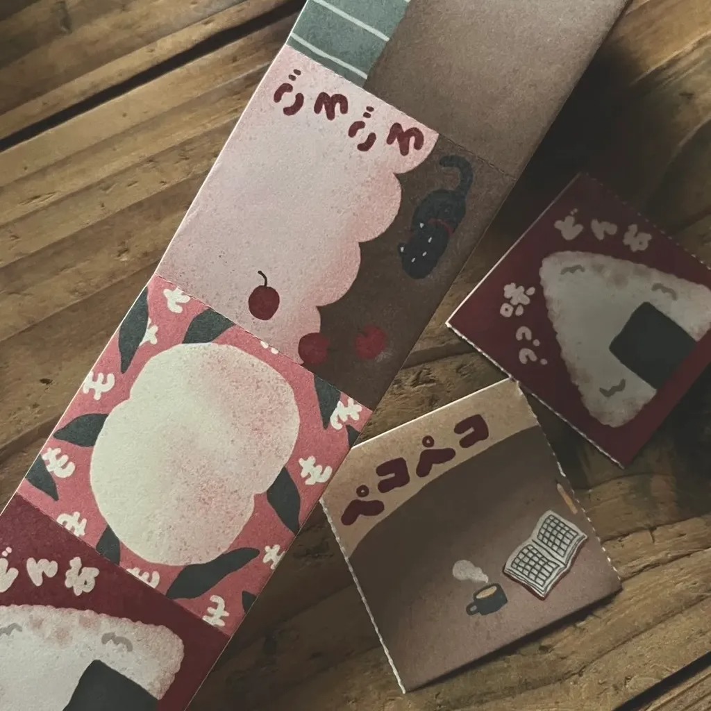 [微瘋畫室Breezy Studio] 香噴噴記憶 Yummy memories ロール付箋(剥離紙付き)