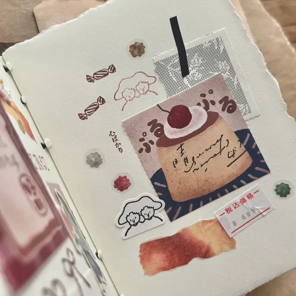 [微瘋畫室Breezy Studio] 香噴噴記憶 Yummy memories ロール付箋(剥離紙付き)