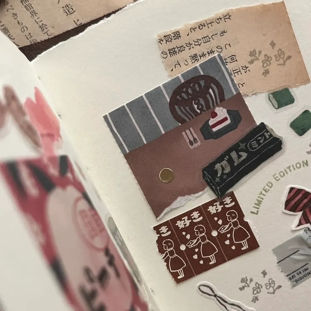 [微瘋畫室Breezy Studio] 香噴噴記憶 Yummy memories ロール付箋(剥離紙付き)