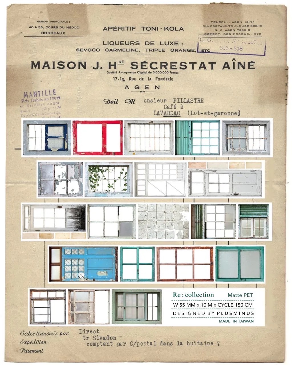 [Plusminus]  Re:Collection マットPETテープ(剥離紙付き)