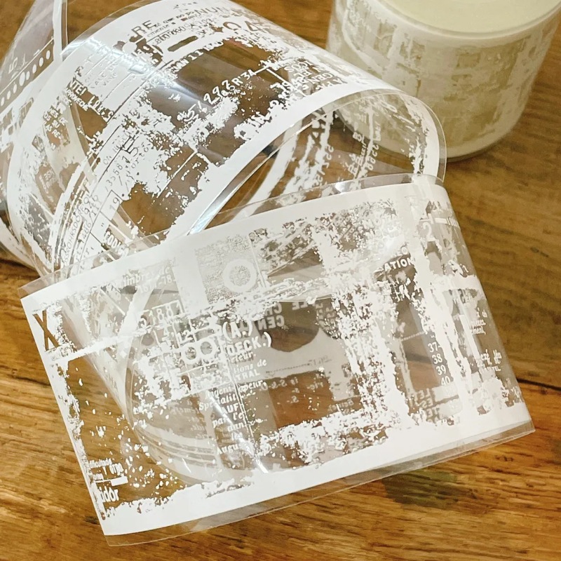 [Plusminus]  Film Noir 04 White マットPETテープ(剥離紙付き)