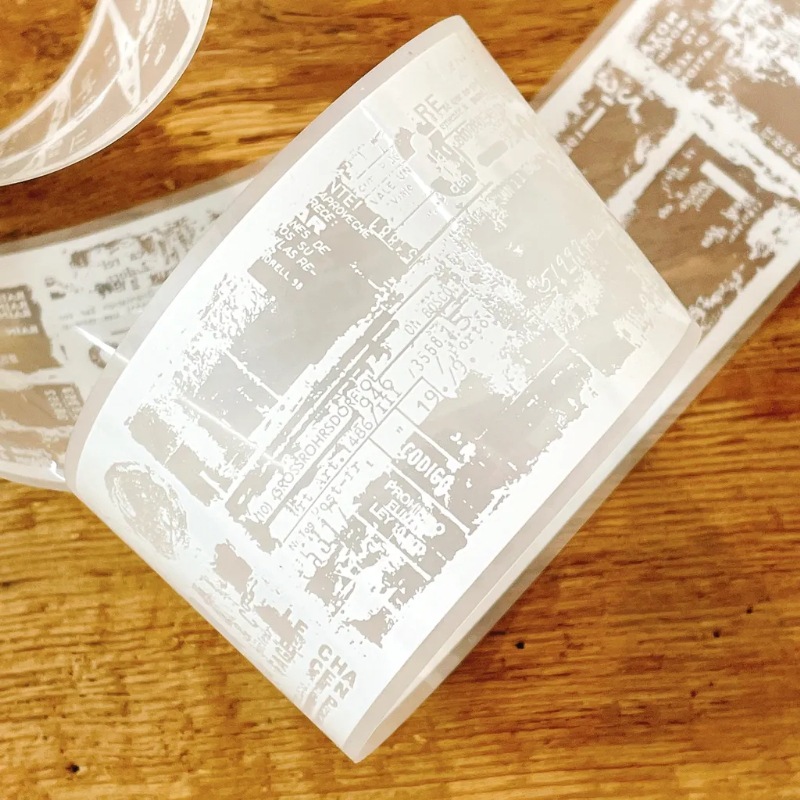 [Plusminus]  Film Noir 04 White マットPETテープ(剥離紙付き)