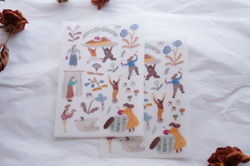 [森空Ivy Snow] a lovely day 転写シール(1種類各2枚) 