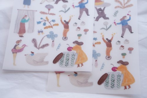 [森空Ivy Snow] a lovely day 転写シール(1種類各2枚) 