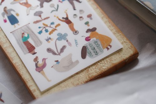 [森空Ivy Snow] a lovely day 転写シール(1種類各2枚) 