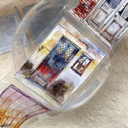 丁丁DingDing] A53 扉間物語 ダイカットマットPETテープ(剥離紙付き