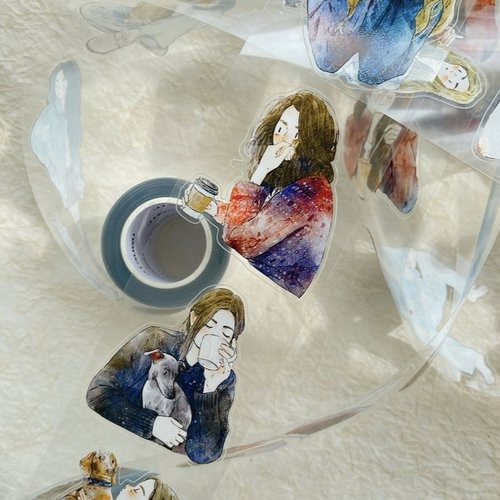 [丁丁DingDing] #38 一杯 ダイカットマットPETテープ(剥離紙付き)